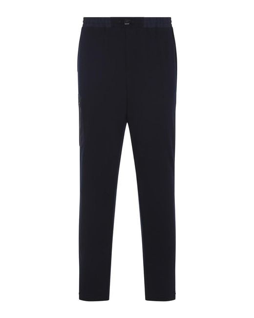 Sease Blue Jersey Jogger Pants for men