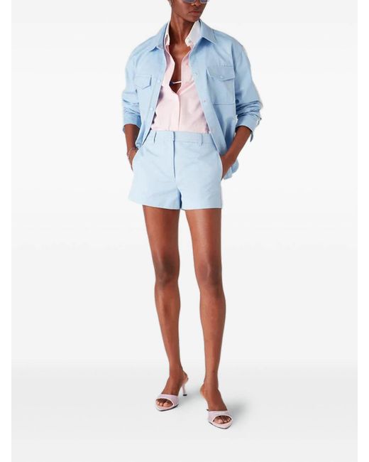 Casablanca Blue All-Over Pattern Shirt