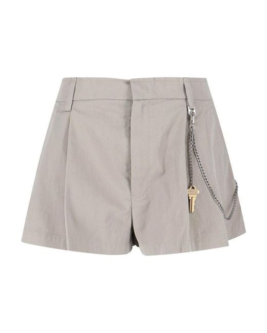 Alexander Wang Gray Shorts With Charm