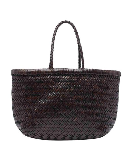 Dragon Diffusion Black Mini Bamboo Triple Jump Handbag