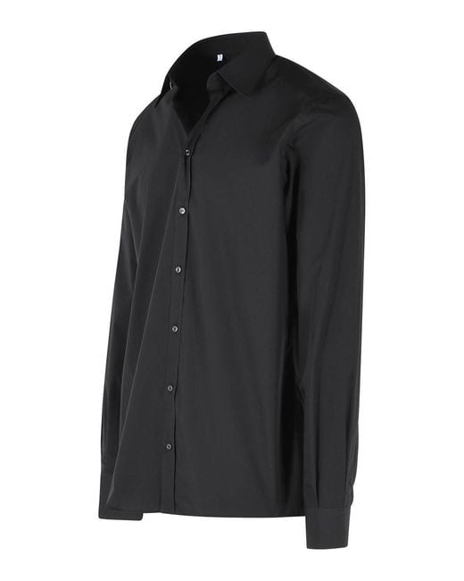 Dolce & Gabbana Black Cotton Shirt for men