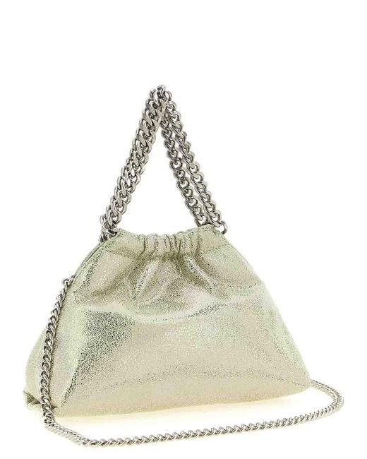 Stella McCartney Natural Falabella Mini Drawstring Handbag