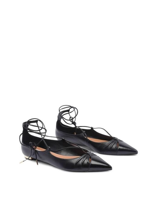 Aquazzura Black Flat Shoes