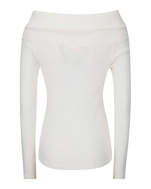 Lisa Yang White Claudina Top
