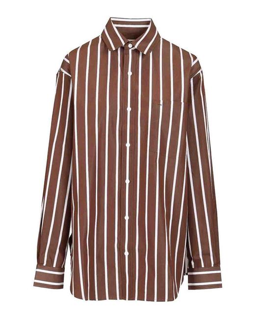 Matteau Red Classic Stripe Shirt
