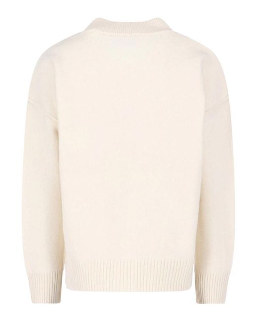 AMI Natural Ami De Cur Cardigan for men