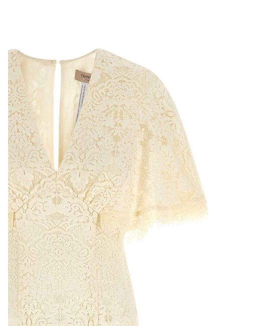 Twinset White Lace Dress