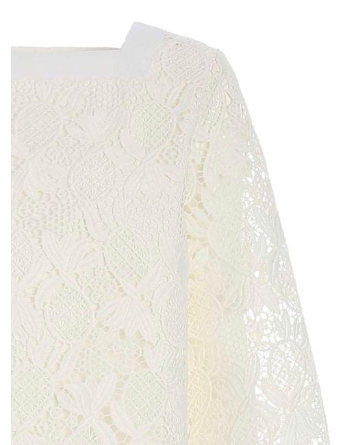 See By Chloé White Lace Blouse