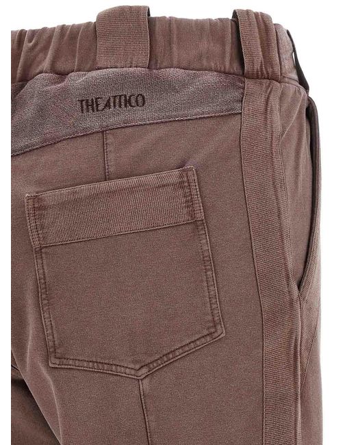 The Attico Brown Front Split Pants
