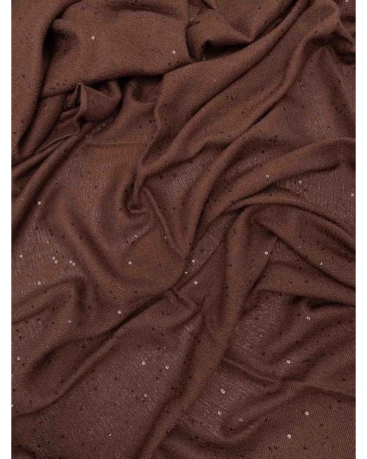 Brunello Cucinelli Brown Scarf