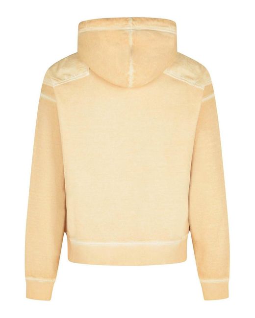 DSquared² Natural 'Cipro' Sand Cotton Sweatshirt for men