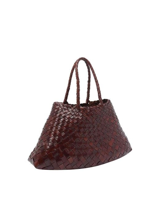 Dragon Diffusion Brown Santa Croce Shoulder Bag