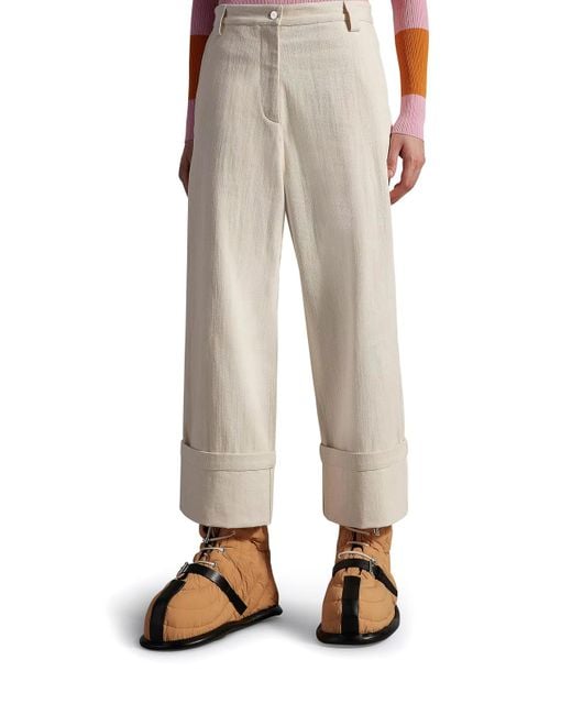 Moncler Natural Cotton Bull Pants