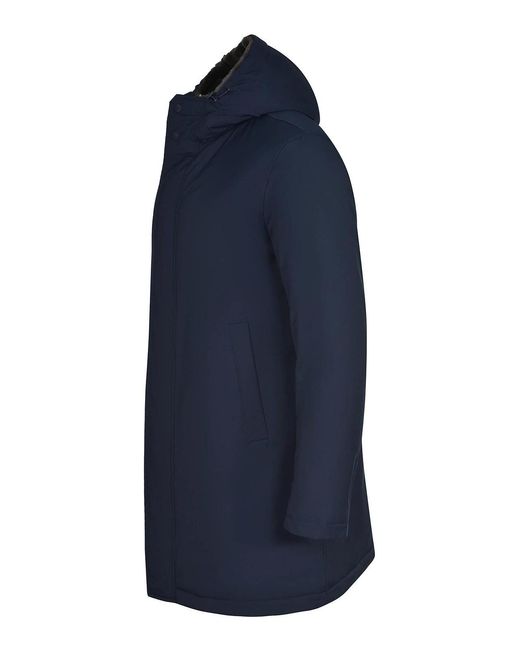 Herno Blue Parka Made Of Polyester for men