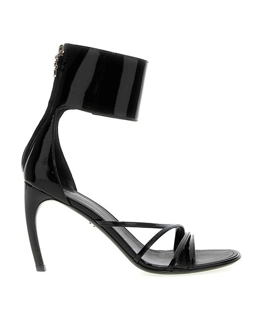 Ferragamo Black 'Clethra' Sandals
