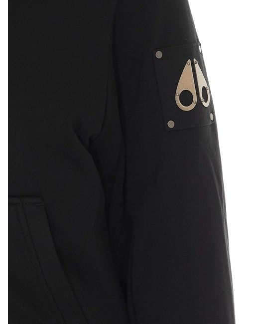 Moose Knuckles Black Classic Bunny Zip Hoodie