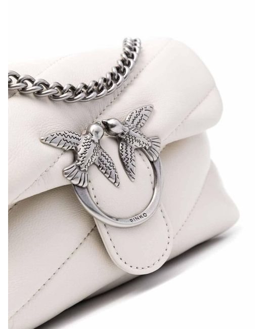 Pinko White Shoulder Bag