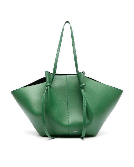Yuzefi Green Large Mochi Leather Bag