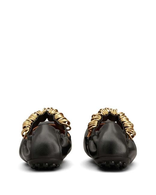 Tod's Black Leather Ballets