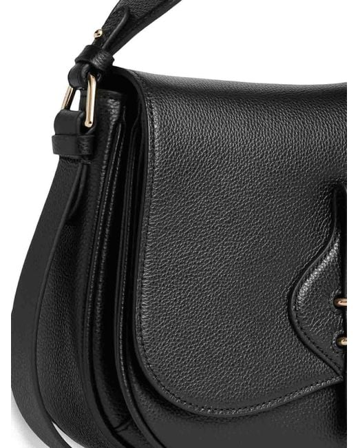 Coccinelle Black Handbag Micro Grainy Leather Noir