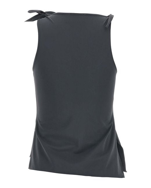 Coperni Gray Asymmetrical Tank Top