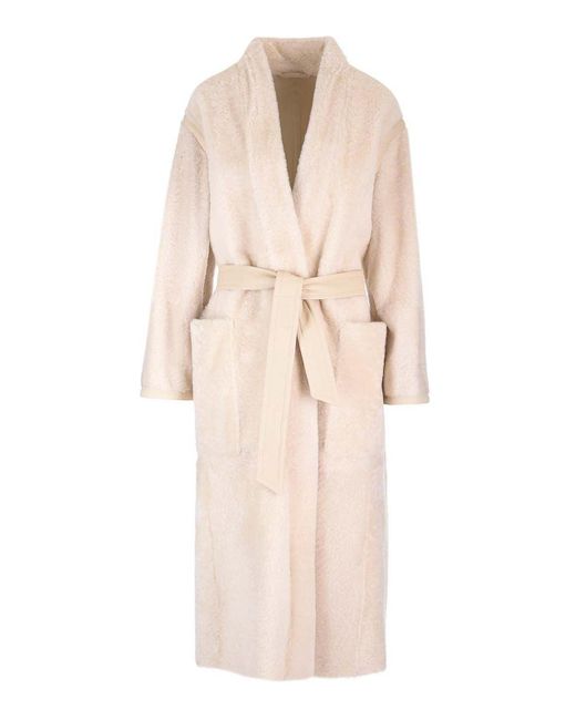 Max Mara Natural Glassa Long Coat
