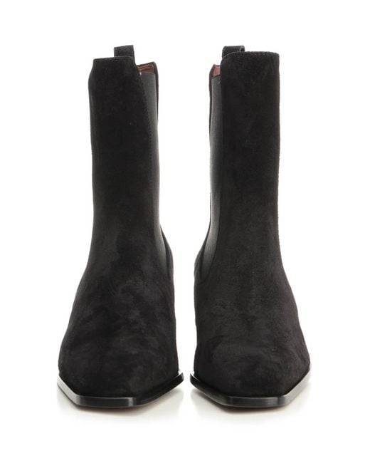 Paris Texas Black Ankle Boots