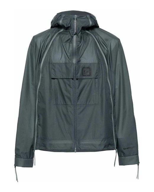 C P Company Green Metropolis Series Pertex Hooded Jacket for men