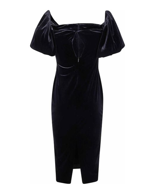 Ralph Lauren Black "Faraine" Short Sleeves Cocktail Dress