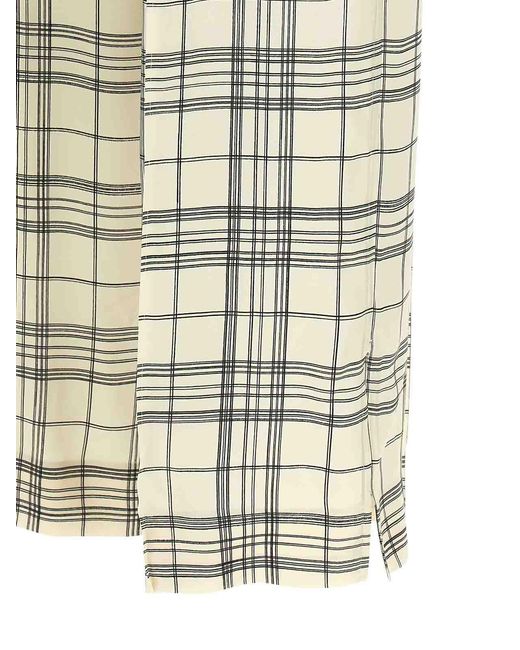 Jil Sander White Fluid Viscose Pants