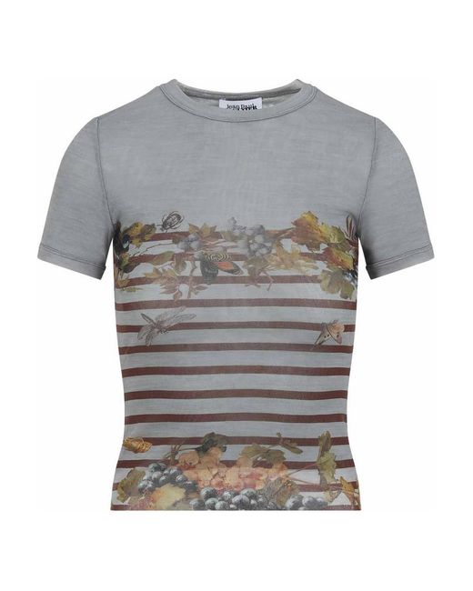 Jean Paul Gaultier Gray Mariniere Grape T-Shirt