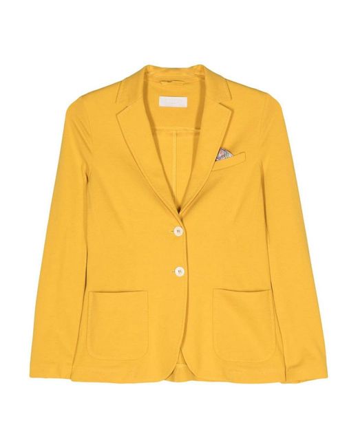 Circolo 1901 Yellow Single-breasted Pique Jacket