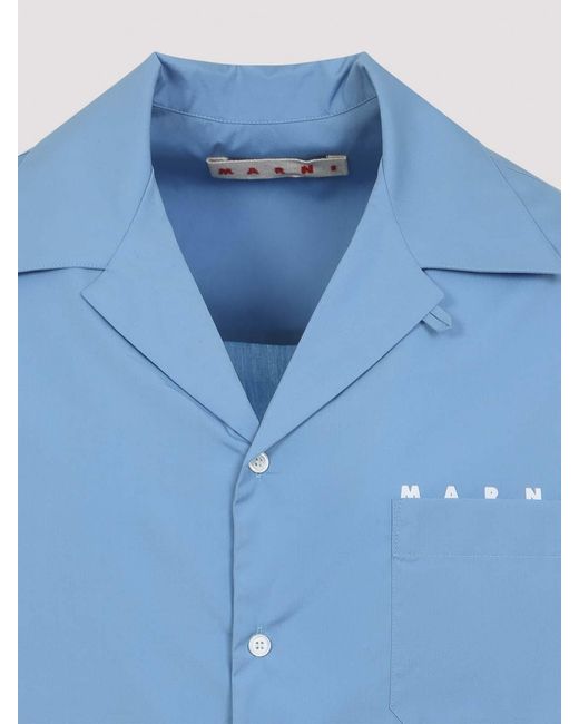 Marni Blue S/S Shirt for men