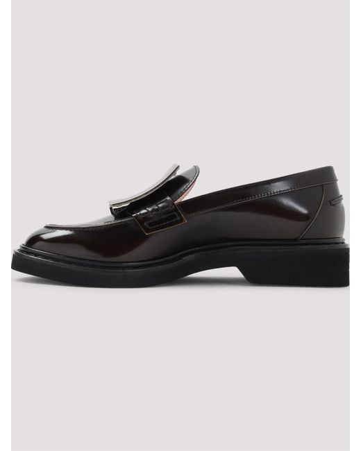 Roger Vivier Black Viv Rangers Met Buc 25 Loafers