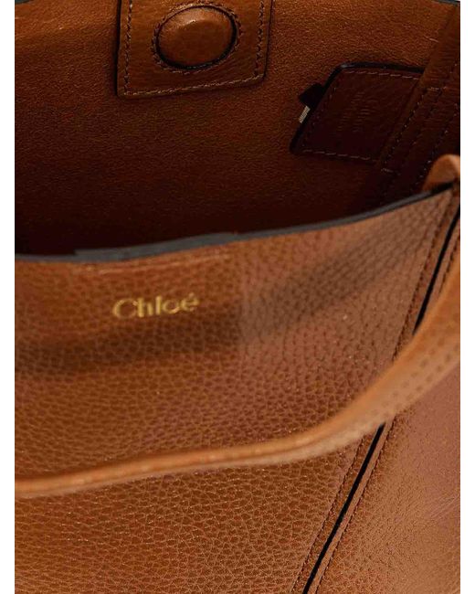 Chloé Brown Spin Handbag