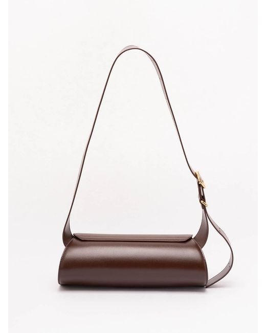 Jil Sander Brown 'Cannolo' Small Bag