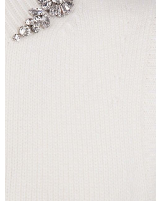 Semicouture White Knitted Vest