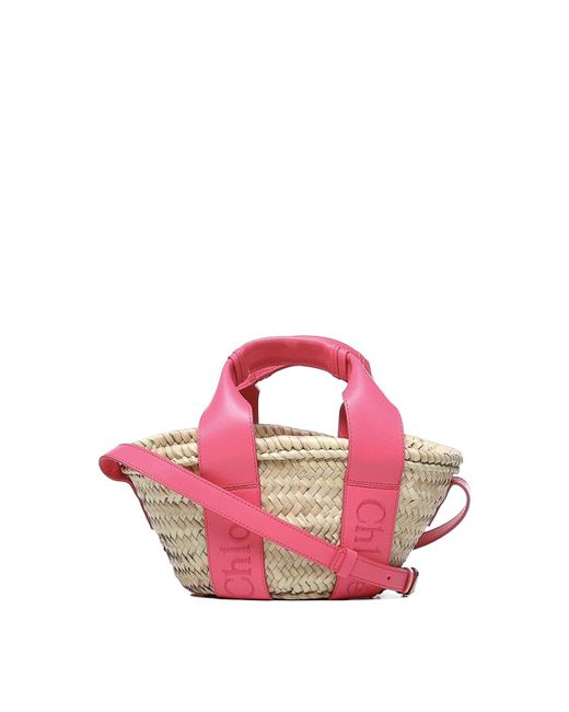 Chloé Pink Sense Small Basket Bag