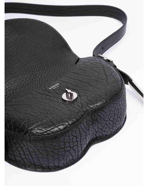 Burberry Black Small 'Chess' Leather Satchel Bag