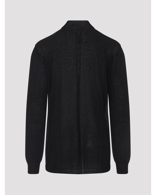 Rick Owens Black Oversized Turtle Pullover for men