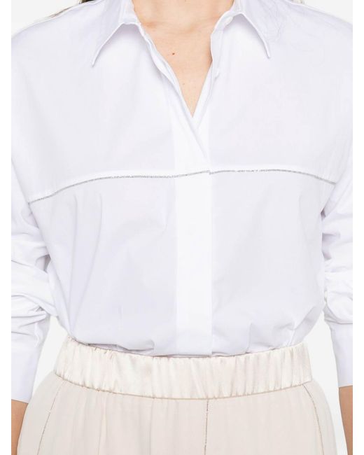 Peserico White Casual Jacket