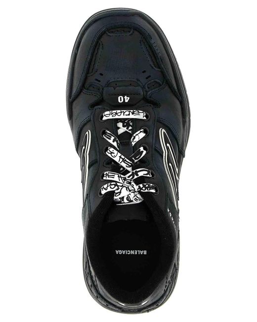 Balenciaga Black Hamptons Worn-Out Sneakers for men
