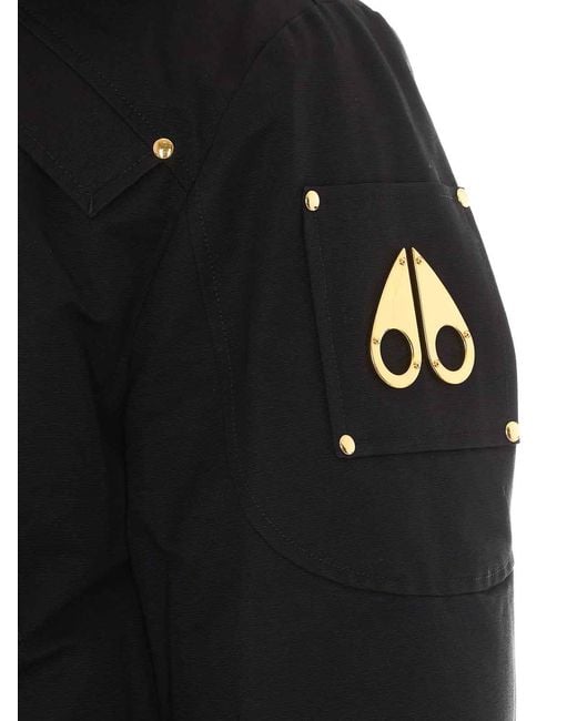 Moose Knuckles Black Ballistic Bomber for men