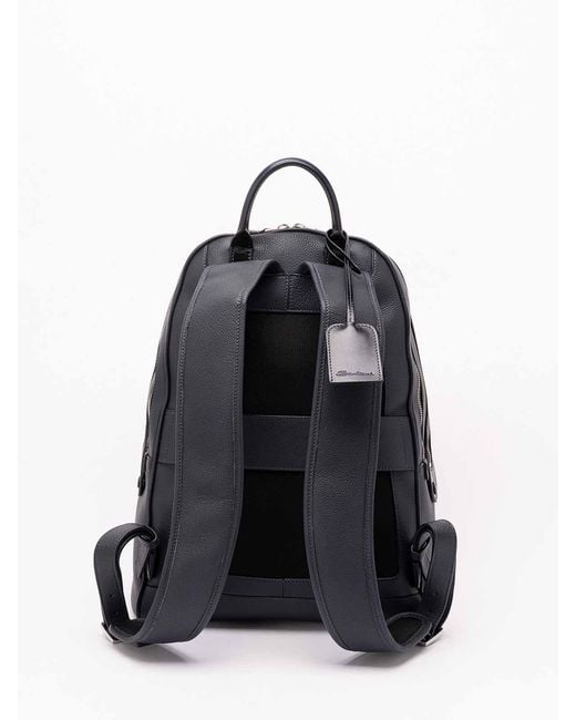 Santoni Black Backpack for men
