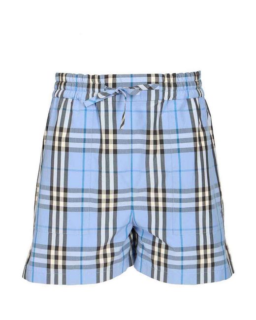 Burberry Blue Cotton Bottoms