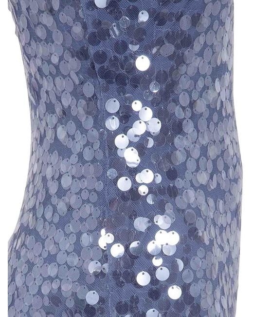 Ralph Lauren Blue Woven Midi Dress