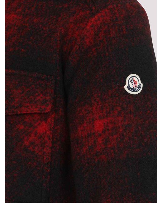 Moncler Red Shirt Jacket for men
