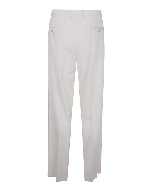 Lardini White Attitude Trousers for men