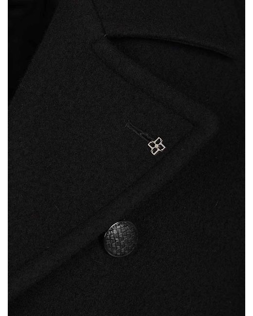 Tagliatore Black Monaco Wool Jacket for men