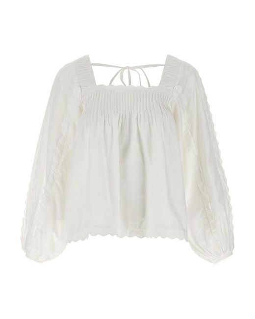 Farm Rio White Cotton Blouse